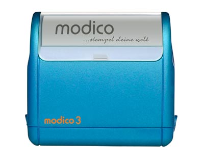 Modico 3 Stempel metallicblau