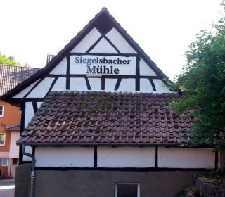 Lichtwerbung Siegelsbacher M&uuml;hle Siegelsbach