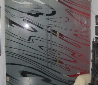 Sichtschutzfolierung Eingangstüre