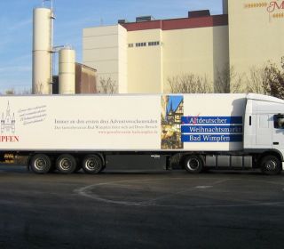 LKW Beschriftung Serr Spedition Bad Wimpfen
