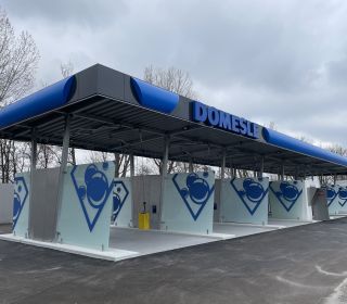 Folierung Waschanlage Fa. Domesle Heilbronn