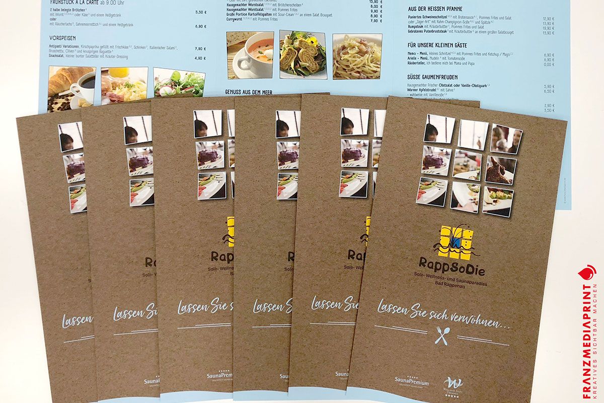 Speisekarten Rappsodie Bad Rappenau
