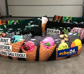 Folierung Blenden Neckarboot Donuts