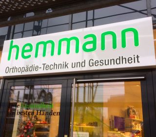 Lichtwerbung Hemmann Orthop&auml;die Heilbronn