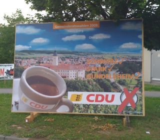 Wahlplakat CDU