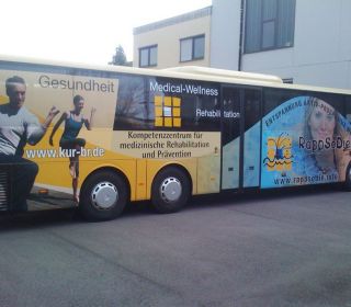 Busbeschriftung Bus Kurverwaltung Bad Rappenau